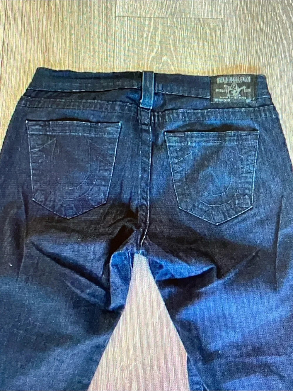 True Religion Women's Dark Black Skinny Jeans